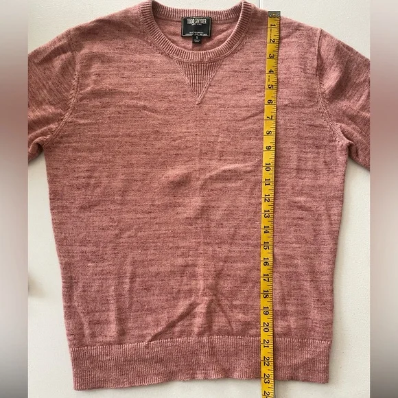 Todd Snyder New York dusty rose cotton/cashmere sweater - Picture 7 of 7